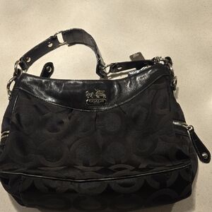 Coach Black Signature Shoulder Bag